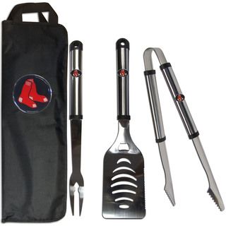 MLB Stainless Steel Barbecue 3 piece Set with Canvas Case