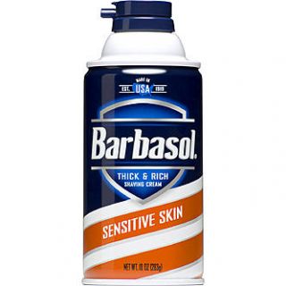Barbasol Beard Buster Shaving Cream, Thick & Rich, Sensitive Skin, 10