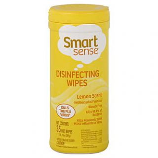 Smart Sense Disinfecting Wipes, Lemon Scent, 35 wipes [10 oz (284 g