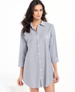 Lauren Ralph Lauren Classic Roll Cuff Sleepshirt