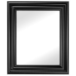 Carriage House 31 Inch x 37 Inch Black Framed Wall Mirror