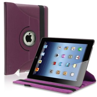 INSTEN 360 degree Swivel Leather Tablet Case Cover for Apple iPad 2
