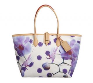 Dooney & Bourke Large Double Handle Floral Fabric Cindy Tote —