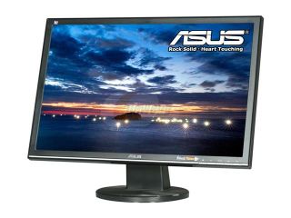 ASUS VW225T B Black 22" 5ms Widescreen LCD Monitor 300 cd/m2 ASCR 8000:1 Built in Speakers, B Grade, Light Scratches On the Screen and / or Bezel