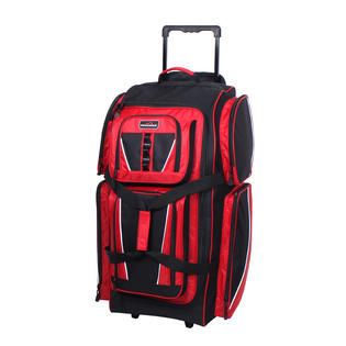 Rolling Duffle Bag Red/Black Convenient Worry Free Travel from 