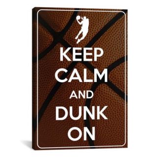 iCanvas Keep Calm and Dunk On Textual Art on Canvas