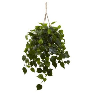 Nearly Natural Philodendron Hanging Basket UV Resistant (Indoor