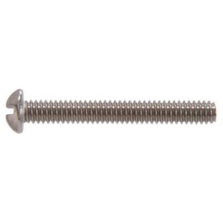 The Hillman Group #6 32 x 3/4 in. Slotted Round Head Machine Screws (25 Pack) 945