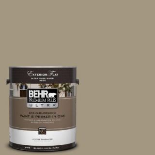 BEHR Premium Plus Ultra 1 gal. #N330 5 Livingston Flat Exterior Paint 485401