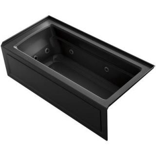 KOHLER Archer 5 1/2 ft. Whirlpool Tub in Black Black K 1949 HRA 7