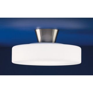 Zaneen Lighting Rondo Semi Flush Mount in Satin Nickel