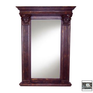Hickory Manor House 33.5 in x 45 in Monarchy Rectangle Framed Wall Mirror