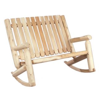 Rustic Cedar Indoor / Outdoor Double Rocking Chair