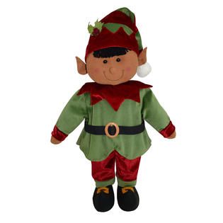 Trim A Home® Porch Greeters, 4 Assorted, Kid Elf Boy, 25 in