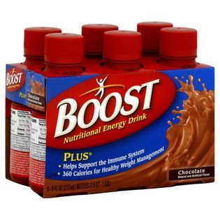 Boost Plus Nutritional Energy Drink, Chocolate, 6   8 fl oz (237 ml
