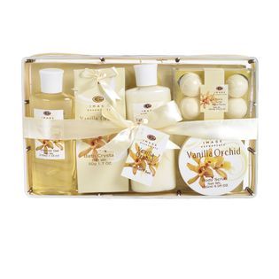 Image Essentials Bath & Body Gift Basket Set  Vanilla Orchid   Beauty