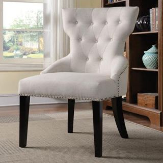 Coaster Sophisticated Traditional Accent Chair, White