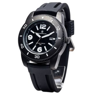 Smith and Wesson Sentry Black Glowing Dial Plastic Band Watch