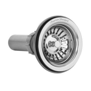 American Standard Prevoir Kitchen Sink Strainer with Galvanized Shell and Tailpiece in Stainless Steel 791566 0750A