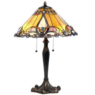 Chloe Lighting Tiffany Victorian 26 H Table Lamp with Empire Shade