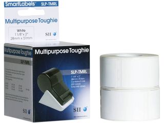 Seiko SmartLabel SLP TMRL Toughie Multipurpose Label
1.12" Width x 2" Length   220/Roll   0.79" Core   2 Roll   White