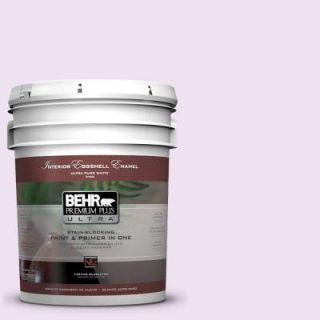 BEHR Premium Plus Ultra 5 gal. #670A 1 Quartz Pink Eggshell Enamel Interior Paint 275005