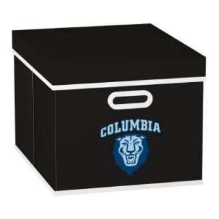 MyOwnersBox College STACKITS Columbia University 12 in. x 10 in. x 15 in. Stackable Black Fabric Storage Cube 12066 003CCOU