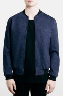 Topman Tailored Jersey Bomber Jacket