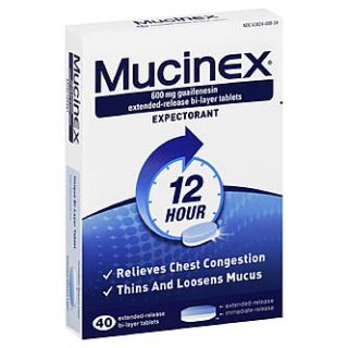Mucinex Expectorant, 12 Hour, 600 mg, Extended Release Bi Layer
