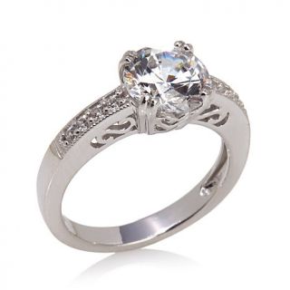 Xavier 2.12ct Absolute™ Round and Pavé Solitaire Ring   7530571