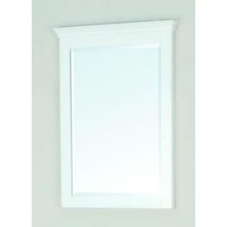 Pegasus Carrabelle 31 in. x 23 in. Framed Wall Mirror in Glacier White DISCONTINUED PEGM 9081 24GW