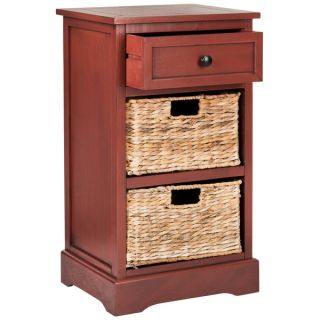 Safavieh Carrie Red Storage Side Table
