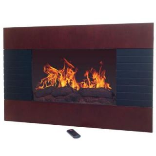 Northwest 35 in. Electric Fireplace with Wall Mount and Remote in Mahogany 80 EF422S