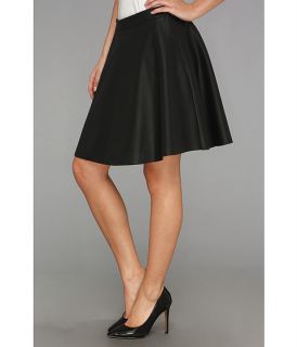 vince camuto perforated pleather mini skater skirt