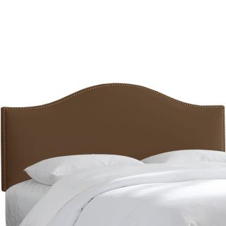 Skyline Furniture Nail Button Headboard in Velvet Chocolate