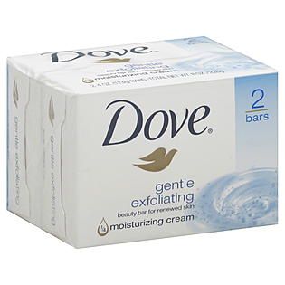 Dove Beauty Bar, Gentle Exfoliating, 4   4.20 oz (1119 g) bars [16.8