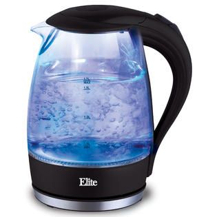 Elite Platinum EKT 300 1.7L Cordless Glass Kettle, Black   Appliances