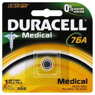 Duracell Battery, Medical, 1.5 V, 76A, 1 battery   Tools