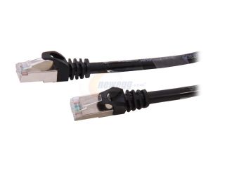 Rosewill RCNC 12008   100 Foot Cat 6A Black, Shielded, Screened, Enhanced 550MHz Network Ethernet Cable   Twisted Pair (S / STP)