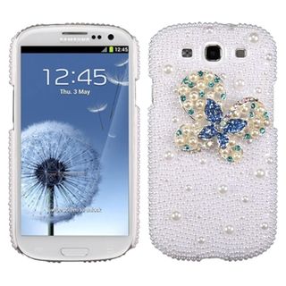 BasAcc Blue Dot/ Butterfly/ Pearl Diamante Case for Samsung Galaxy S3