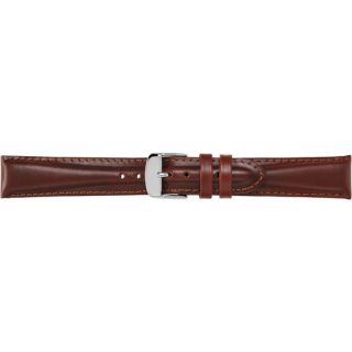 Timex Men's 18mm Padded Oiled Genuine Leather Replacement Watch Band, Brown