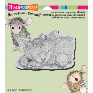 Stampendous House Mouse Cling Rubber Stamp 4.5X4.75 Sheet Friendly