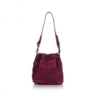 Ora Delphine Leather Drawstring Bucket Bag   8100682