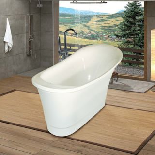 Aquatica PureScape 63 x 32 Freestanding Acrylic Slipper Tub