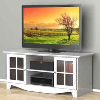 Nexera Pinnacle White HEC TV Stand for TVs up to 56"