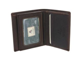 Visconti 710 Distressed Oiled Brown Leather ID Wallet Bifold Card Case Holder