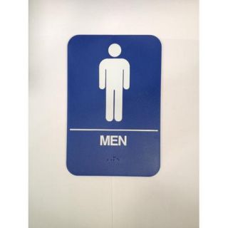 DON JO MFG INC. Men's Restroom Sign
