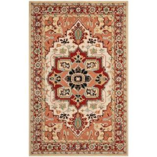 Safavieh Chelsea Red/Ivory 6 ft. x 9 ft. Area Rug HK709A 6