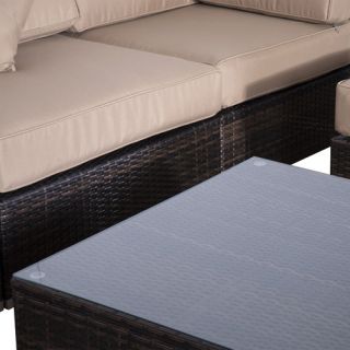 Outsunny 9 Piece Outdoor Seating Group