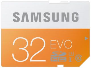 Samsung 32GB EVO Class 10 SDHC up to 48MB/s (MB SP32D/AM)